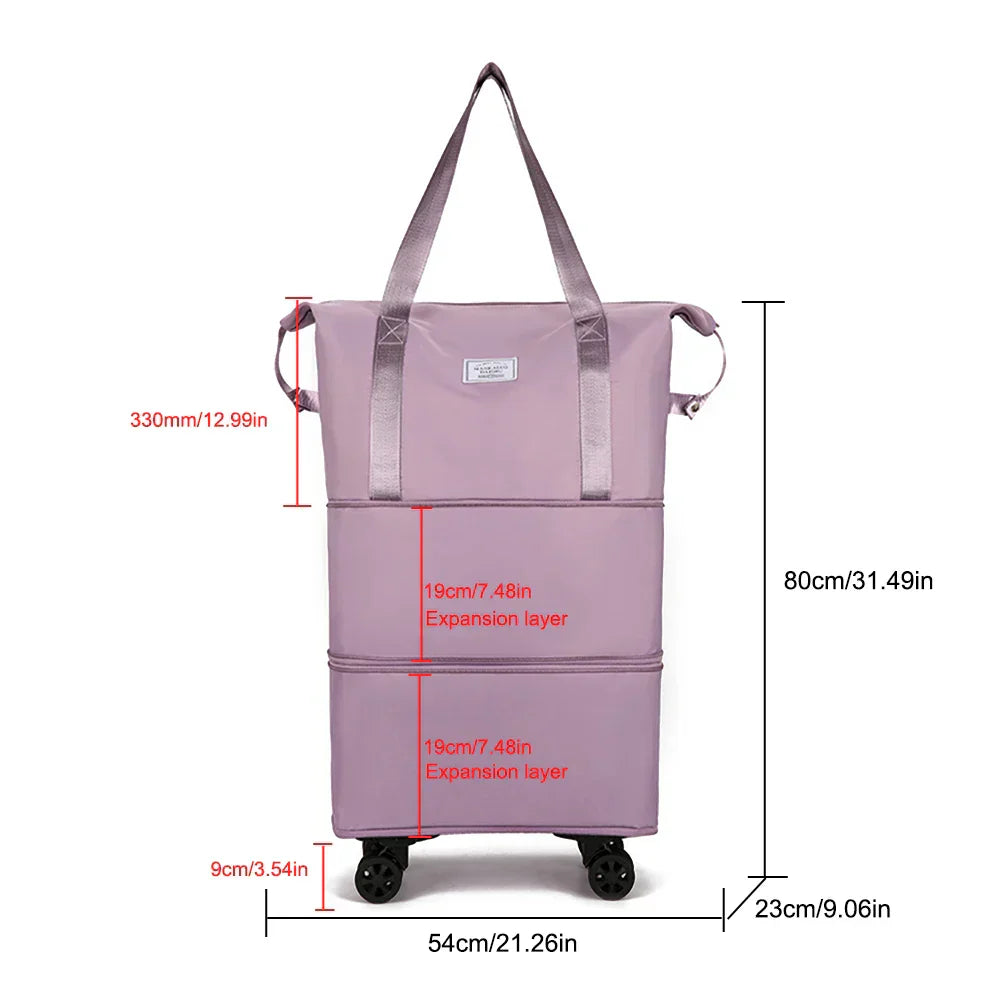 NL-329 BOLSA DE VIAJE PLEGABLE CON RUEDAS