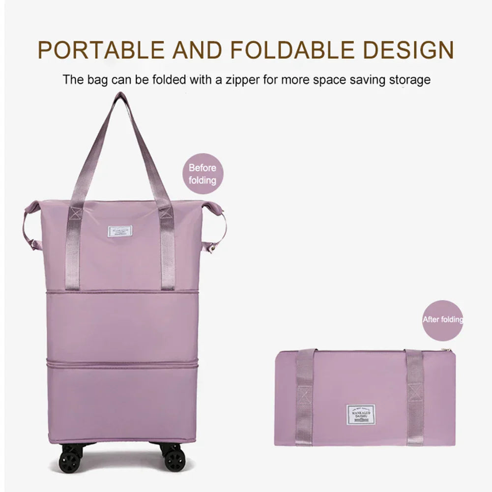 NL-329 BOLSA DE VIAJE PLEGABLE CON RUEDAS