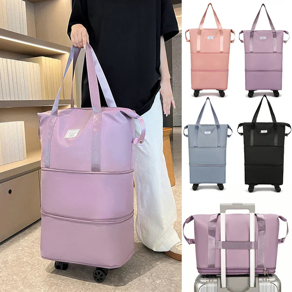 NL-329 BOLSA DE VIAJE PLEGABLE CON RUEDAS